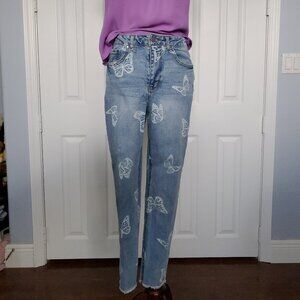 Butterfly High Rise Skinny Jeans Sz 9
